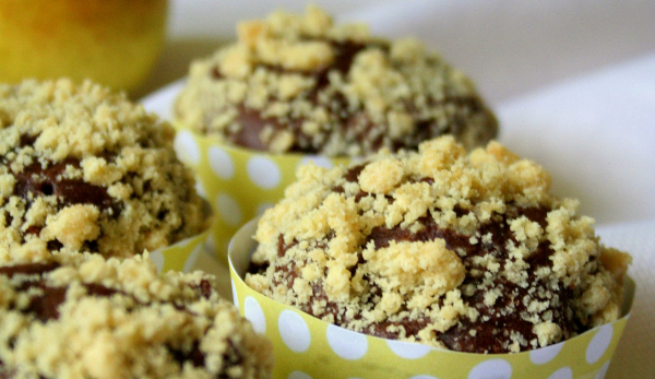 Muffinki imbirowo-czekoladowe z gruszkami